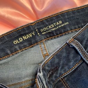 Old Navy dark rock star jeans